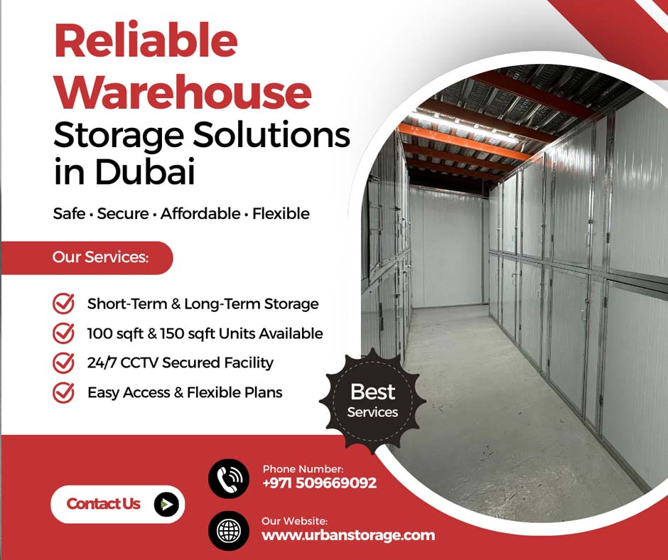 Storage Space for Rent Dubai – Flexible & Secure Solutions by Urban Storage